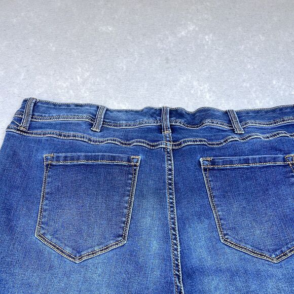 Torrid Jeans Womens Size 24R Luxe Slim Boot Dark Wash Stretch Denim Jeans - Picture 5 of 11